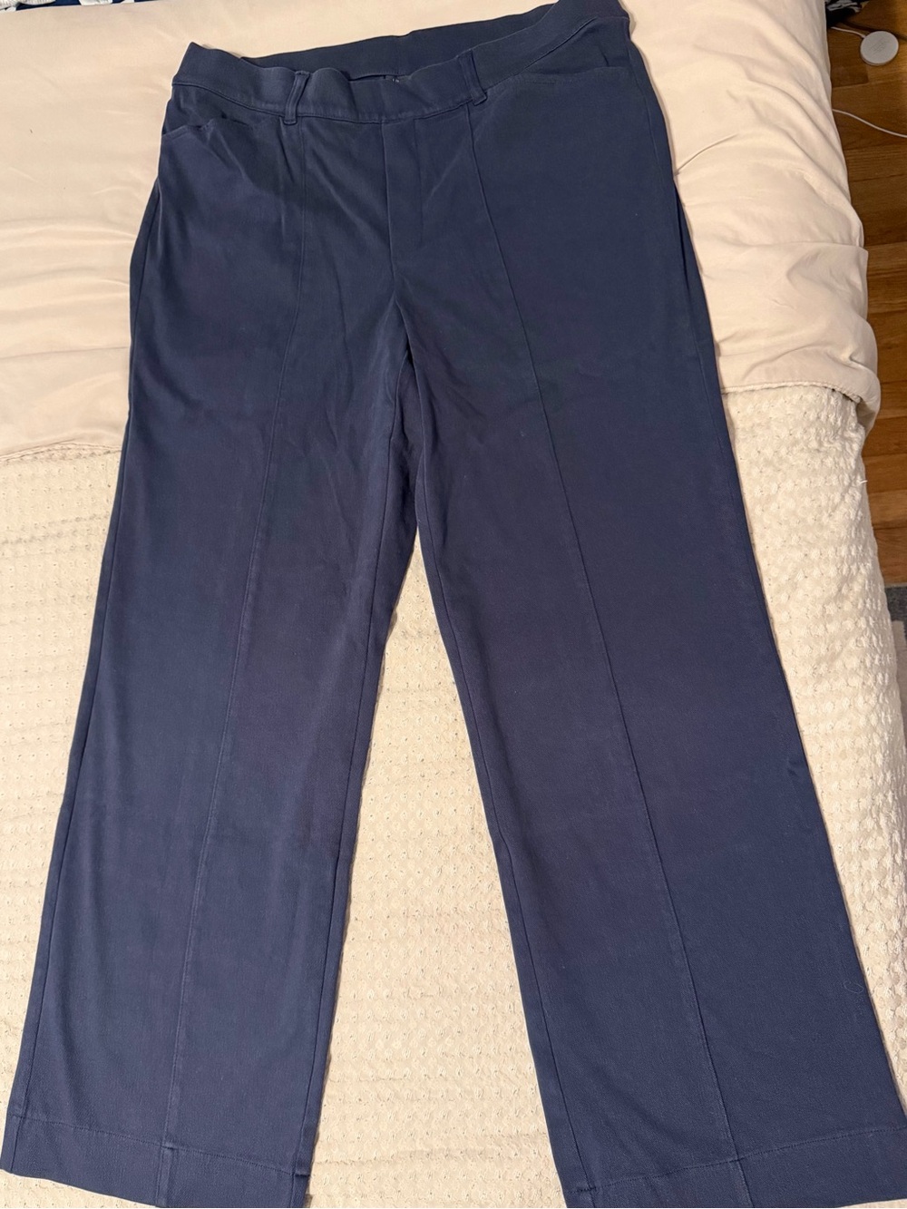 J. Jill Navy Straight-Leg Dress Pants